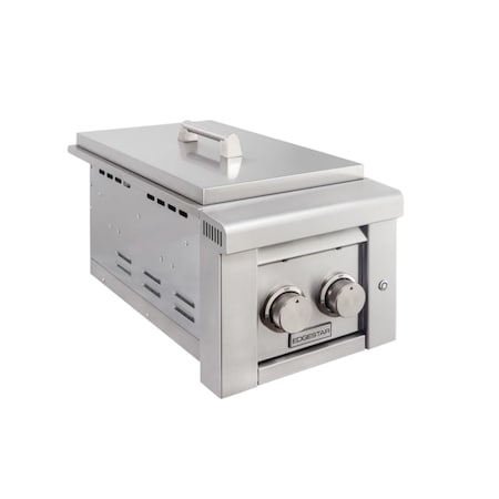 Edgestar 26000 BTU 13 Inch Wide Liquid Propane Side Burner with LED Lighting ESB2LP